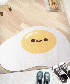 Egg Rug for Living Room Nordic Smile Egg Carpet