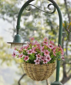 Garden Hanging Wicker Rattan Planter Plant for Home Decor
