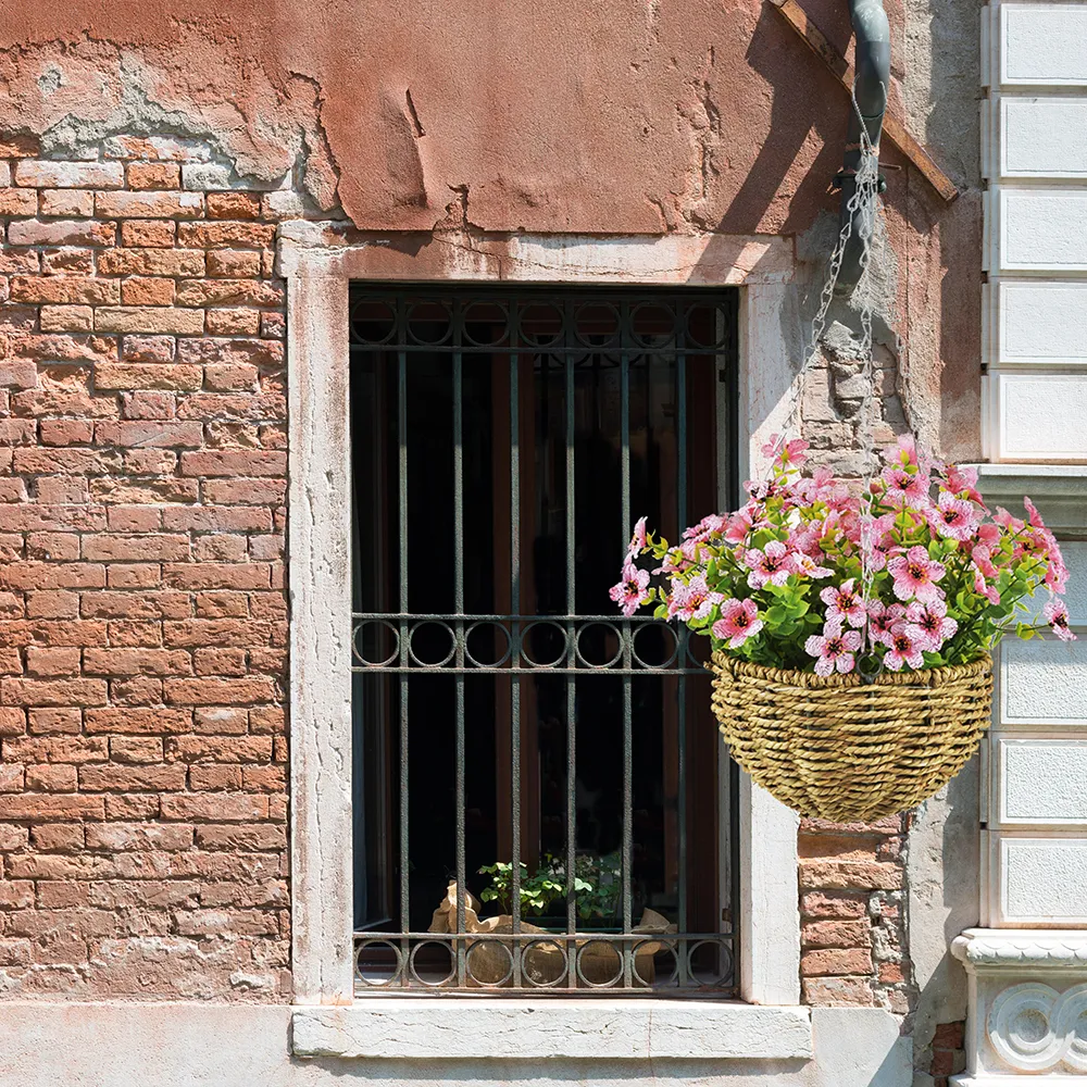 Garden Hanging Wicker Rattan Planter Plant for Home Decor - Image 3