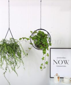 Geometric Metal Iron Plant Flower Hanging Basket Balcony Decoration
