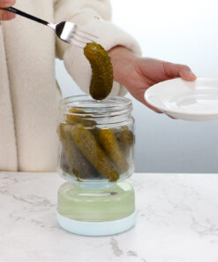 Glass Kimchi Jar Food Bottle Storage Kitchen Organizer