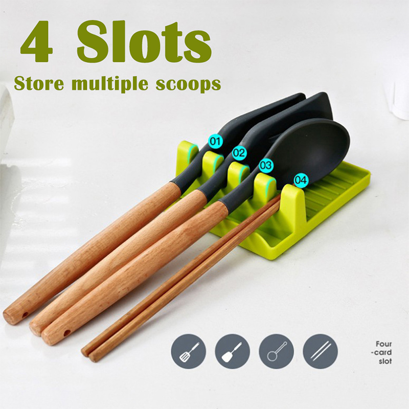 Kitchen Gadgets Kitchen Fork Spoon Holders Spatula Rack - Image 2