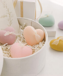 5PCS Cute Heart Shape Decorative Aromatic Candles Set