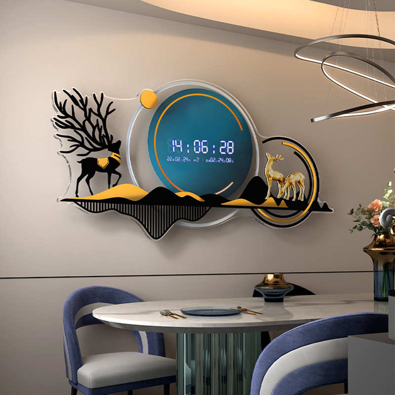 Light Luxury Art Simple Creative Decoration Wall Clock - Image 4