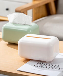 Alternative view of White Plastic Household Simple Tissue Box