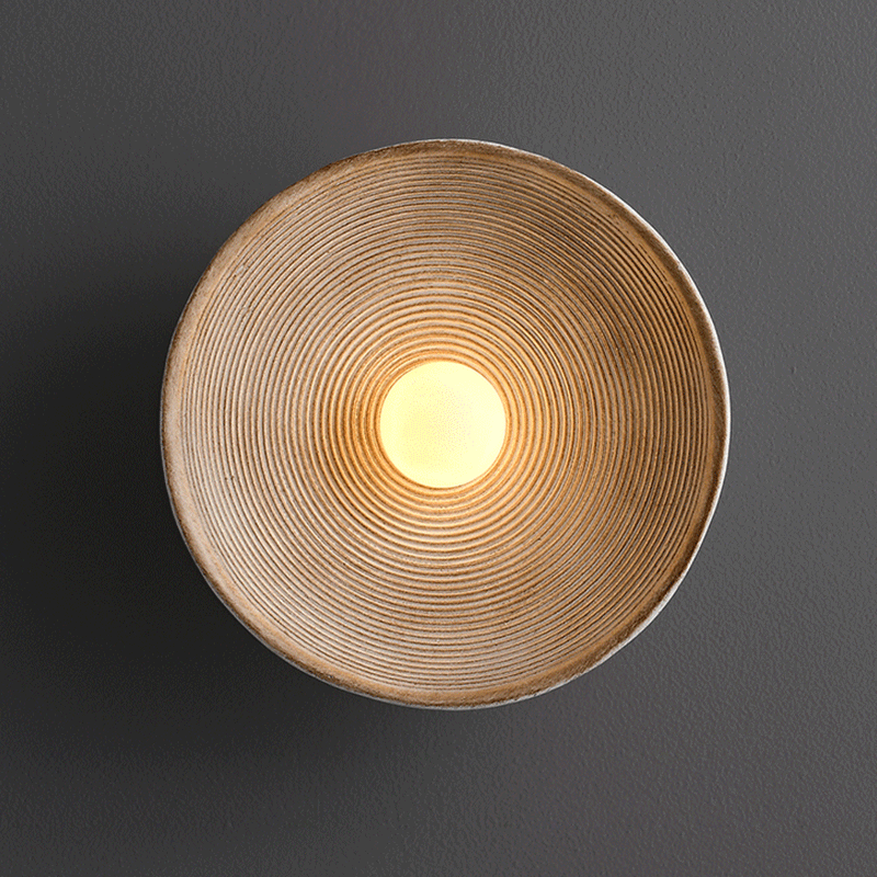 Retro Japanese Style Wall Circle Lamp - Image 10