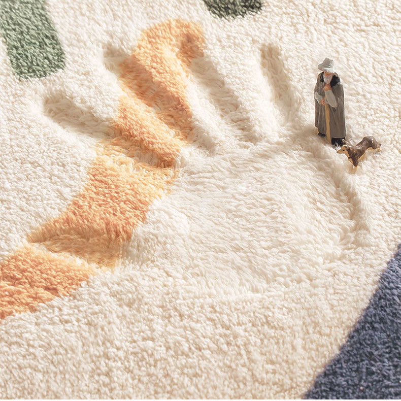 Irregular Yellow Rug for Home Decoration - Image 4