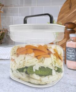 Kimchi Storage Jar For Dry And Wet Separation Water Filter Container