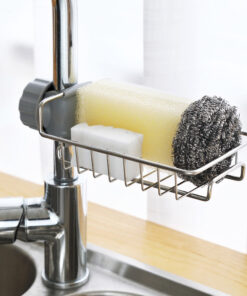 Alternative view of Kitchen Stainless Steel Sink Drain Rack Sponge Storage Faucet Holder