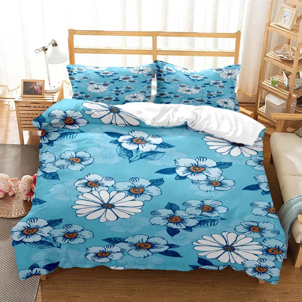 Little Daisy Digital Print Polyester Bedding Sets