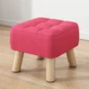 Living Room Chairs Vanity Stool Wooden Pink