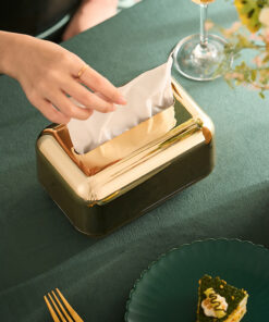 Alternative view of Luxury Golden Tissue Holder Kitchen Tissue Box