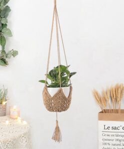Handwoven Macrame Hanging Flower Plant Pot Balcony Decoration