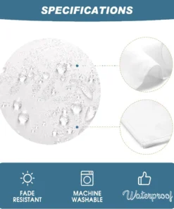 Alternative view of Modern Concise Style Pattern Waterproof Rectangular Polyester Tablecloth