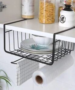 Multifunction Metal Iron Kitchen Organizer Shelf Desk Cabinet Storage Rack