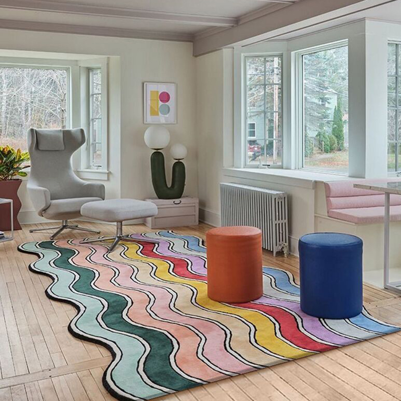 Cute Decoration Rainbow Soft Fluffy Area Rug - Image 2