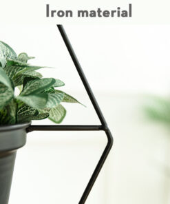 Alternative view of New Nordic Metal Hanging Flower Plant Pot Basket for Home Balcony Decoration Vase