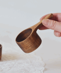 Alternative view of New Style Measuring Spoon Coffee Beans Small Wooden Spoon