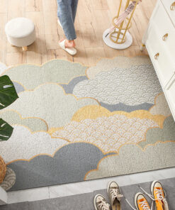 Alternative view of Nordic PVC Non-Slip Clouds Rug For Home
