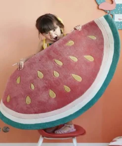 Alternative view of Nordic Cute Cartoon Carpet Thick Non-slip Rugs Watermelon
