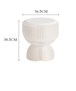 Alternative view of Nordic Folding Stool Mobile Coffee Tables White