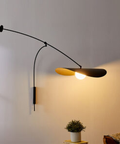 Nordic LED Adjustable Black Long Arm Wall Lamp