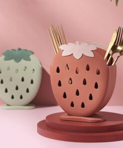 Plastic Strawberry Chopstick holder Kitchen Cutlery Storage Racks