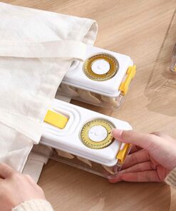 Alternative view of  2-Tier Clear Dumpling Storage Box Stackable Container