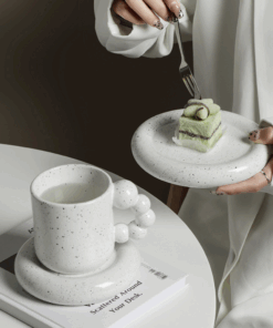 Alternative view of Creative Handmade Rotating Ball Handle Mug, White