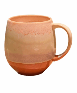 Pot Belly Mug Coffee Cup, Orange