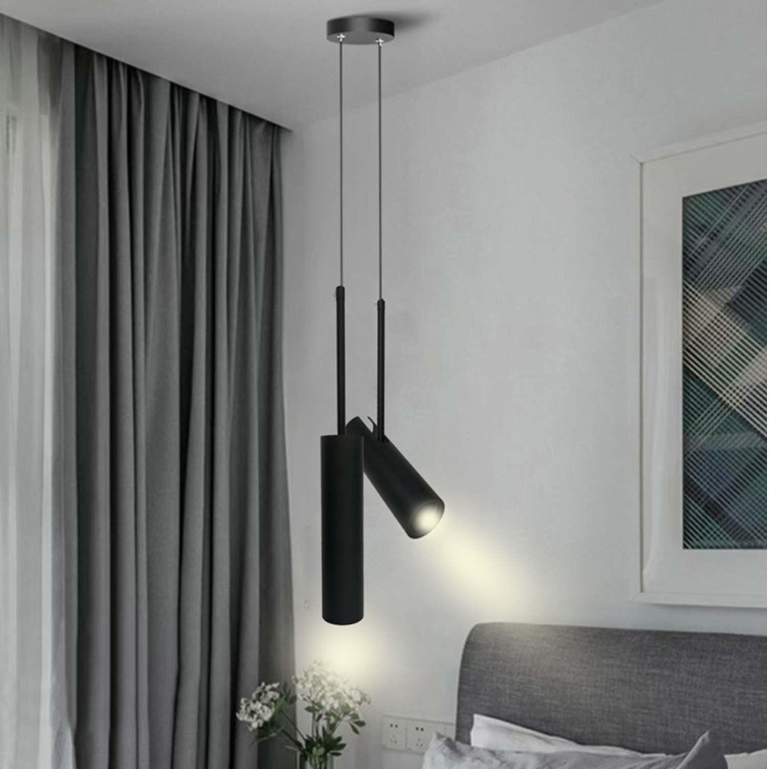 Nordic Minimalist Pendant Light Black Chandelier