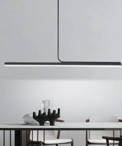Alternative view of Modern Minimalist Lines Chandelier Light