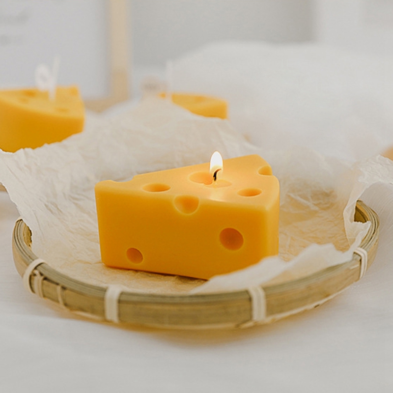 2PCS Kawaii Cheese Scented Aromatic Candle Creative Decorative - Image 3