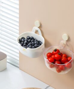Alternative view of 2PCS Kitchen Wall Mounted Storage Basket Kitchen Supplies Accessory