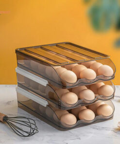 Self-Rolling Egg Storage Box