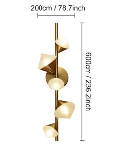 Alternative view of Stairs Mirror Led Wall Lamp Modern Long Wall Light