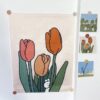 Kawaii Tulip Room Decor Tapestry
