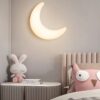 Simple Moon Modern LED Wall Lights for Children Bedroom