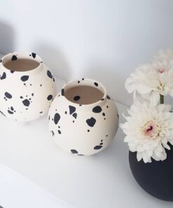 Minimalist Vase, Ceramic Flower Pot, Modern Home Decor