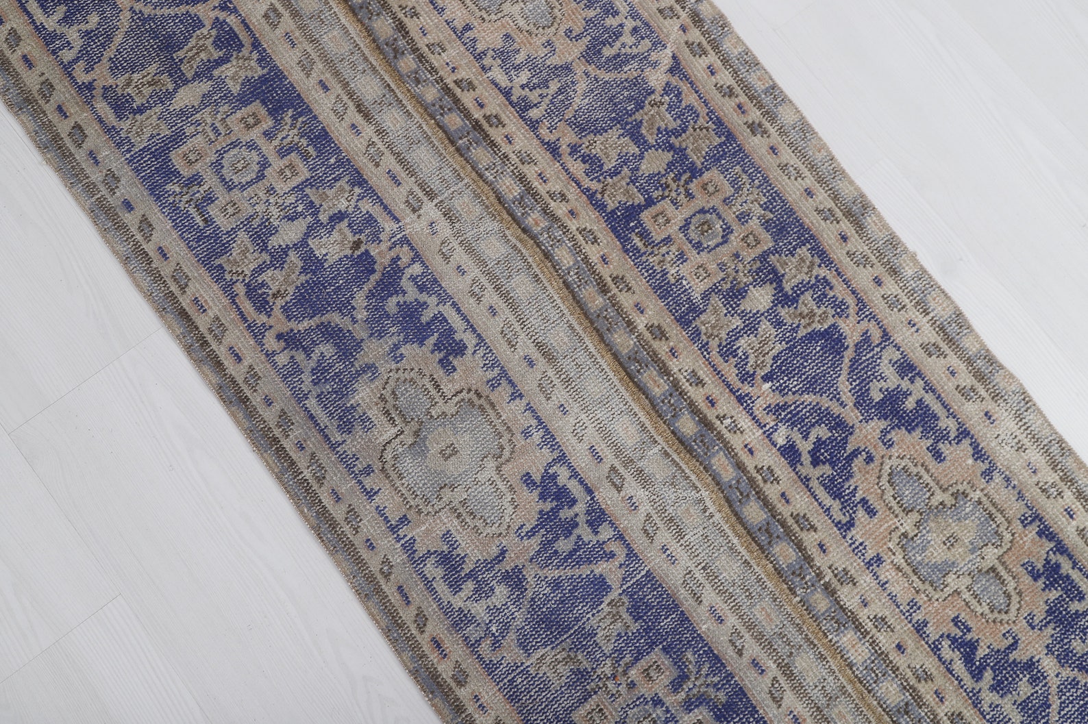 2x5 Turkish Runner, Vintage Runner, 2x5 Oushak Rug - Image 3