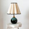 Green Glaze Ceramic Tall Table Lamp 110-250V