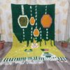Artistic Wool Rug,Handmade Moroccan Rug,green Moroccan rug, Custom Moroccan Berber rug,Custom green rug, Handmade Rug For Your Living Room