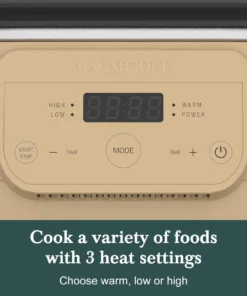 Alternative view of 6 Quart Programmable Slow Cooker with Removable Nonstick Pot for Healthy Cooking Ideal Small Kitchen Appliance for Family Dinne