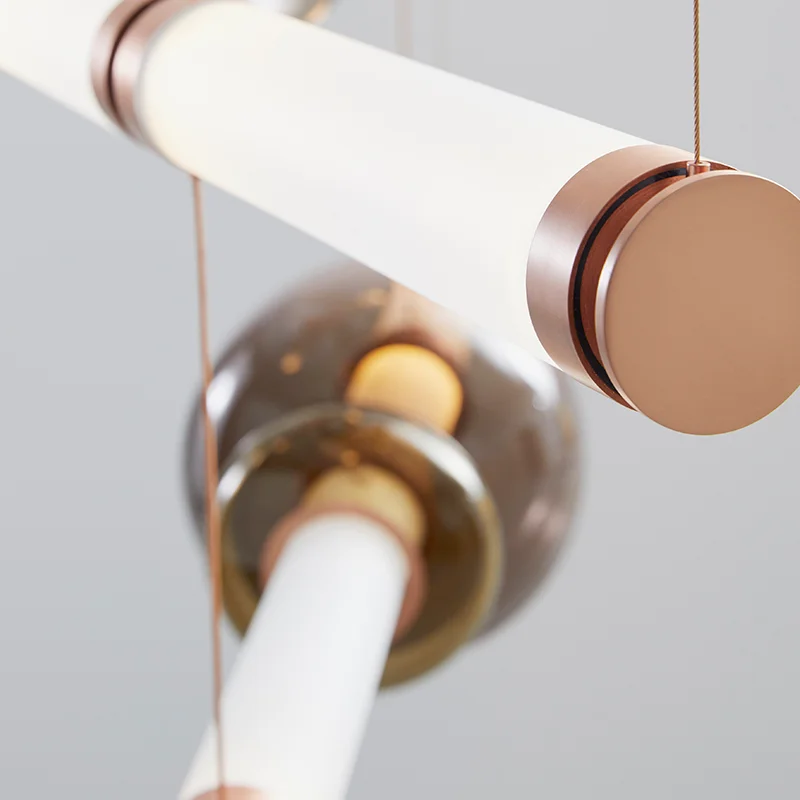 Nordic Glass Lampshade Pendant Lights Restaurant Kitchen Living Room Glass LED Lamps Ceiling Suspension Lamp Decor Chandelier - Image 6