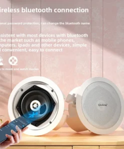 HotSale Wireless Ceiling Speaker Bluetooth in-Ceiling Embedded Subwoofer Home Theater Sound System in Wall Easy Install Password