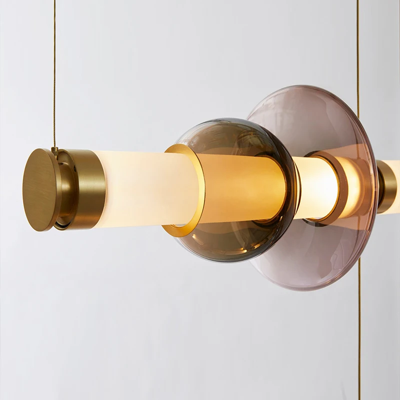 Nordic Glass Lampshade Pendant Lights Restaurant Kitchen Living Room Glass LED Lamps Ceiling Suspension Lamp Decor Chandelier - Image 4