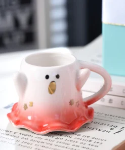 Alternative view of Halloween Ghost Ceramic Water Cup Elf Mug Creative Coffee Couple Cup