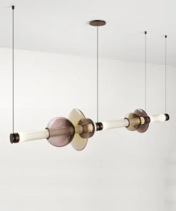 Alternative view of Nordic Glass Lampshade Pendant Lights Restaurant Kitchen Living Room Glass LED Lamps Ceiling Suspension Lamp Decor Chandelier